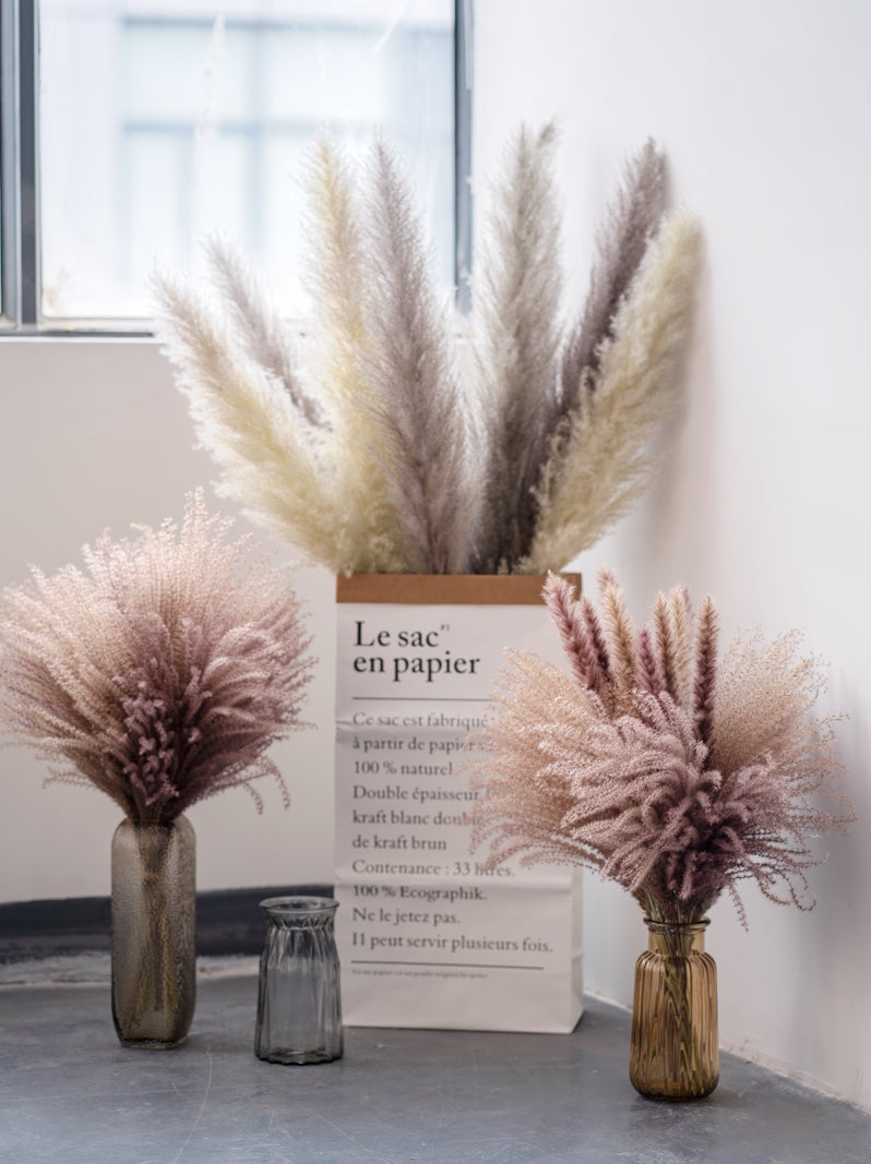 7stems 18inch dried wedding pampas grass decoration ,dried botanical,Dried pampas grass flower arrangement,home decor
